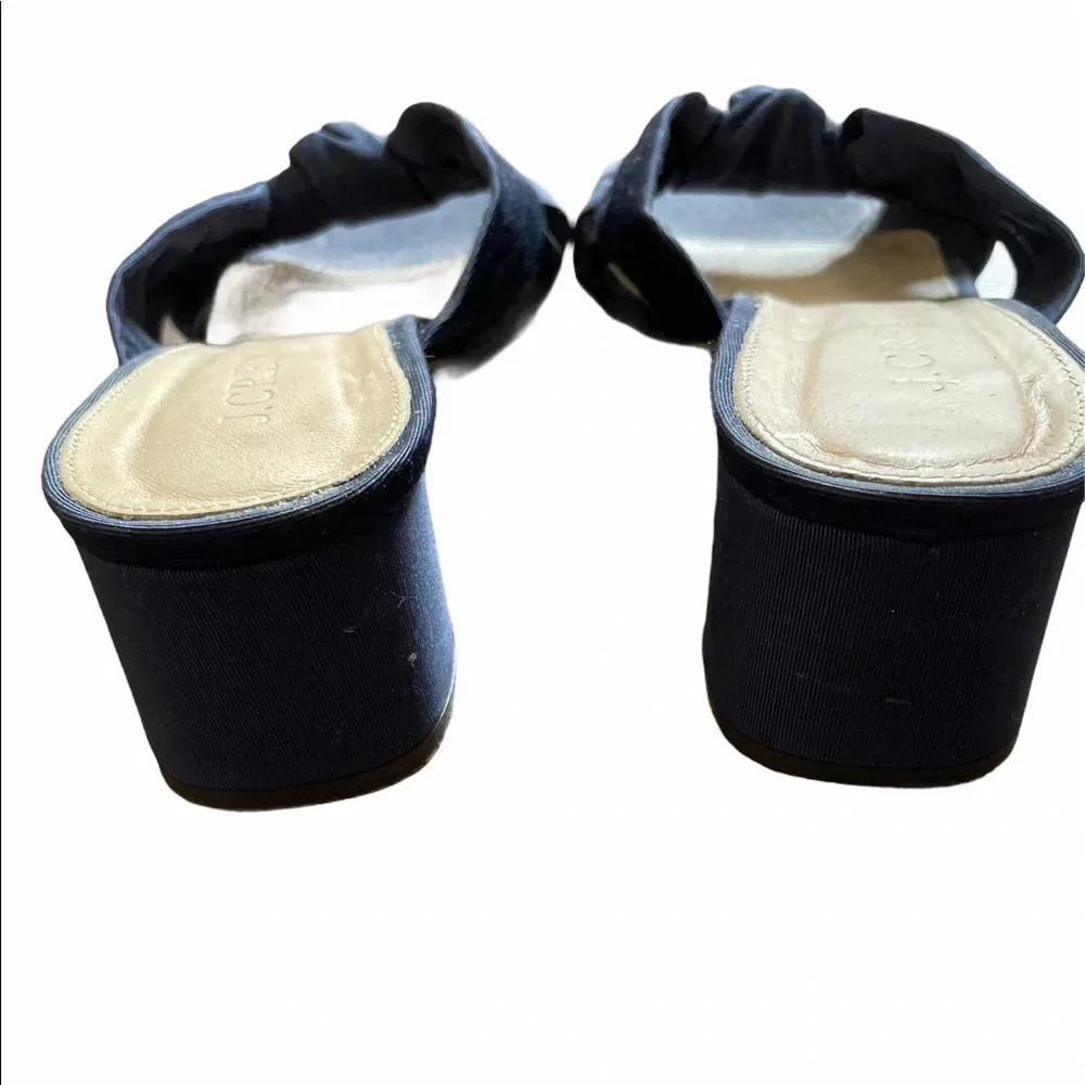 J.crew-knotted slide silk faille sandal size 6.5 - Picture 4 of 6
